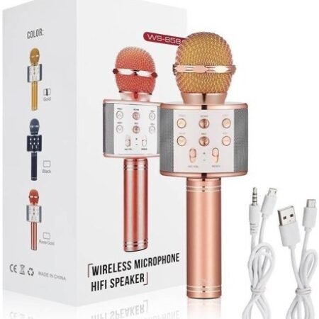 Multicolor Karoke WS-858 Handheld Wireless Karaoke Microphone