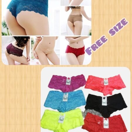 WOMEN LACE SEAMLESS PANTIES (ASSORTED COLOUR)