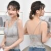 FLORAL LONG LACE NON WIRED BRALETTE