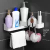 Multifunctional Rotary Seasoning Rack Kitchen Bathroom Wall Hanging Shelf Holder