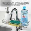 Kitchen Stainless Steel Faucet Sink Sponge Holder