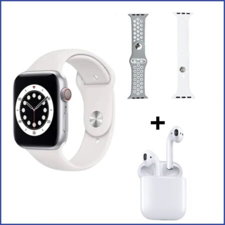 Smart Watch + Extra Belt + Earpods