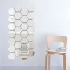 Hexagon Mirror Sticker Self-Adhesive