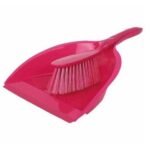 plastic dustpan & brush